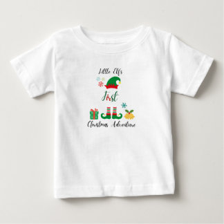 T-shirt Pour Bébé Little Elf's First Christmas Adventure Baby T-Shir