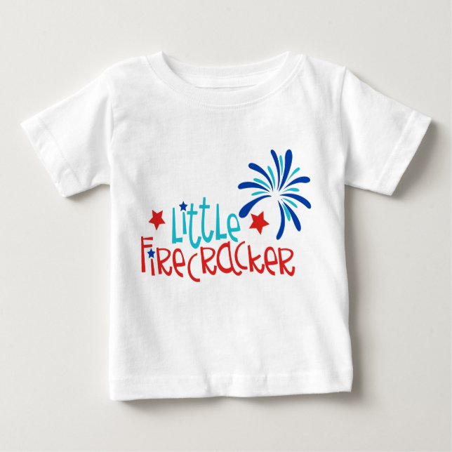 T-shirt Pour Bébé Little Firecracker (Devant)