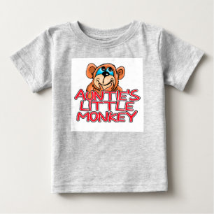 T-shirt Pour Bébé Little Monkey de tante