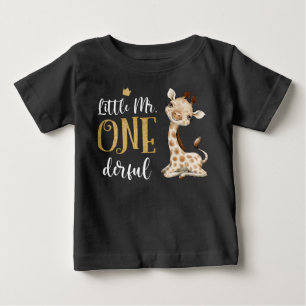T-shirt Pour Bébé Little Mr One Derful 1er anniversaire
