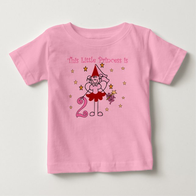 T-shirt Pour Bébé Little Princess 2e anniversaire (Devant)
