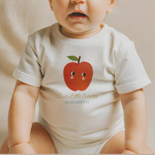 T-shirt Pour Bébé Little Sweetie Cute Orange