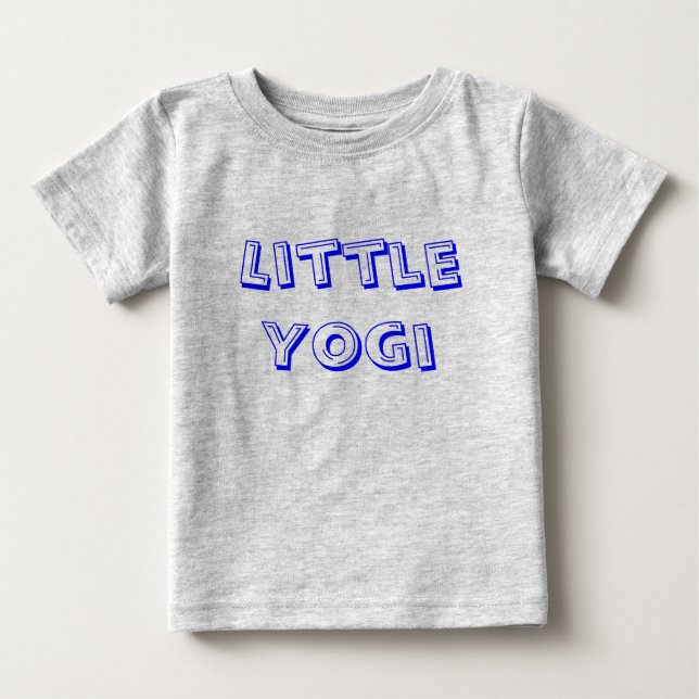 T-shirt Pour Bébé Little Yogi - Vêtements de Yoga pour bébé (Devant)