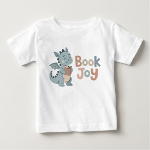 T-shirt Pour Bébé Livre Joie Dragon Lecture Livre Bébé Fantaisiste