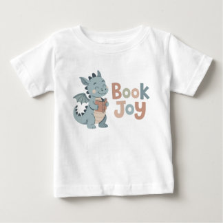 T-shirt Pour Bébé Livre Joie Dragon Lecture Livre Bébé Fantaisiste