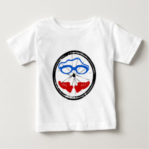 T-shirt Pour Bébé Logo artistique du cool de triathlon