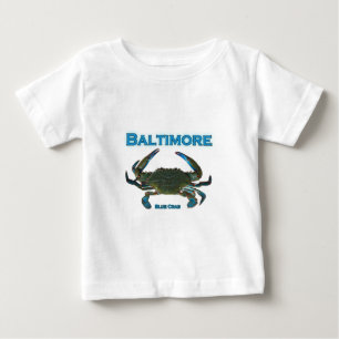 T-shirt Pour Bébé Logo de crabe bleu de Baltimore