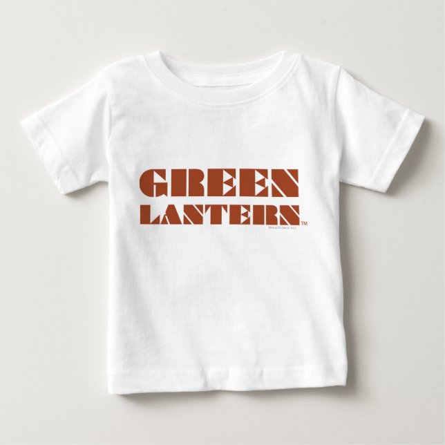 T-shirt Pour Bébé Logo de lanterne verte - Tan (Devant)