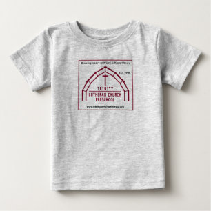 T-shirt Pour Bébé Logo de l'école maternelle luthérienne de Trinité