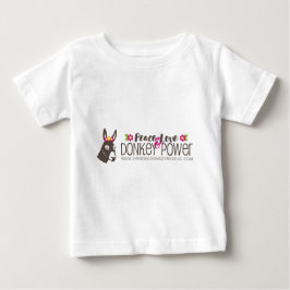 T-shirt Pour Bébé Logo de puissance d'âne d'amour de paix