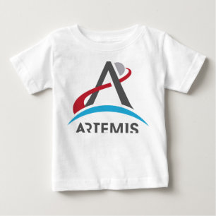 T-shirt Pour Bébé Logo du programme Artémis de la NASA Mars 2024 Ast