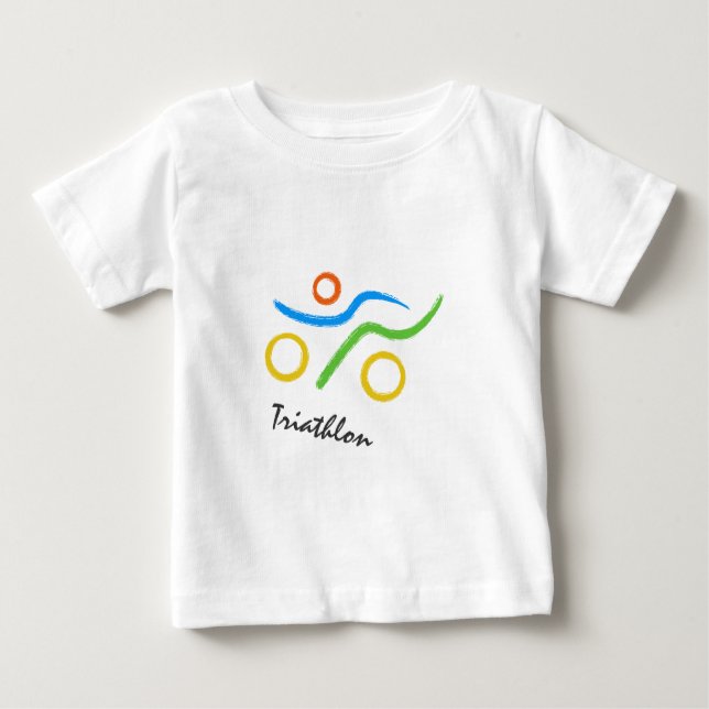 T-shirt Pour Bébé Logo du triathlon (Devant)