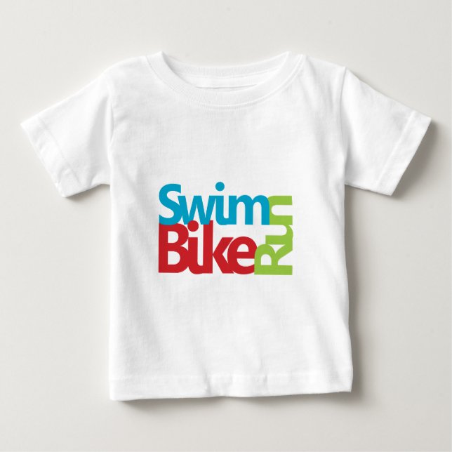 T-shirt Pour Bébé Logo du triathlon cool (Devant)