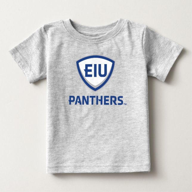 T-shirt Pour Bébé Logo Eastern Illinois Panthers Shield & Wordmark (Devant)
