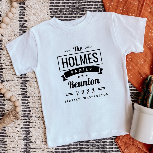 T-shirt Pour Bébé Logo Retro Moderne Famille Reunion (Créateur téléchargé)