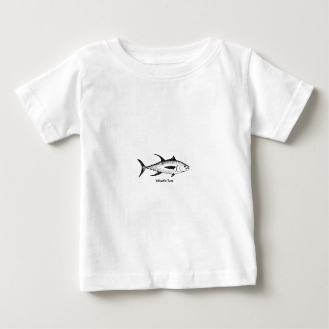 T-shirt Pour Bébé Logo thon de truite saumonnée de schéma (Devant)