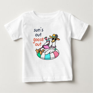 T-shirt Pour Bébé L'Oie Est De Sortie Drôle Canard D'été