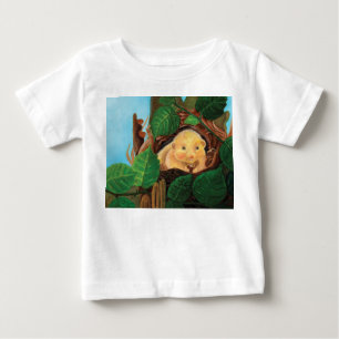 T-shirt Pour Bébé Loir cendré mangeant une noisette