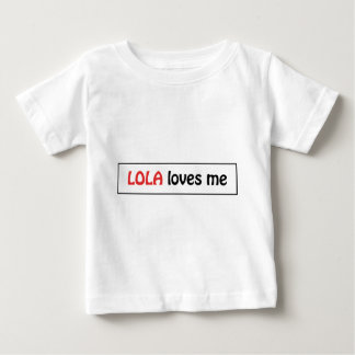 T-shirt Pour Bébé Lola m'aime