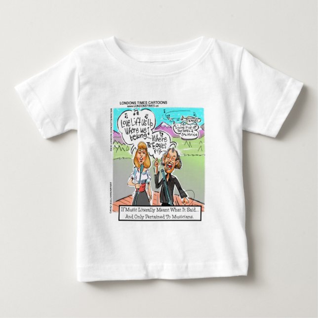 T-shirt Pour Bébé Londons Times Tee - shirts de dessin (Devant)
