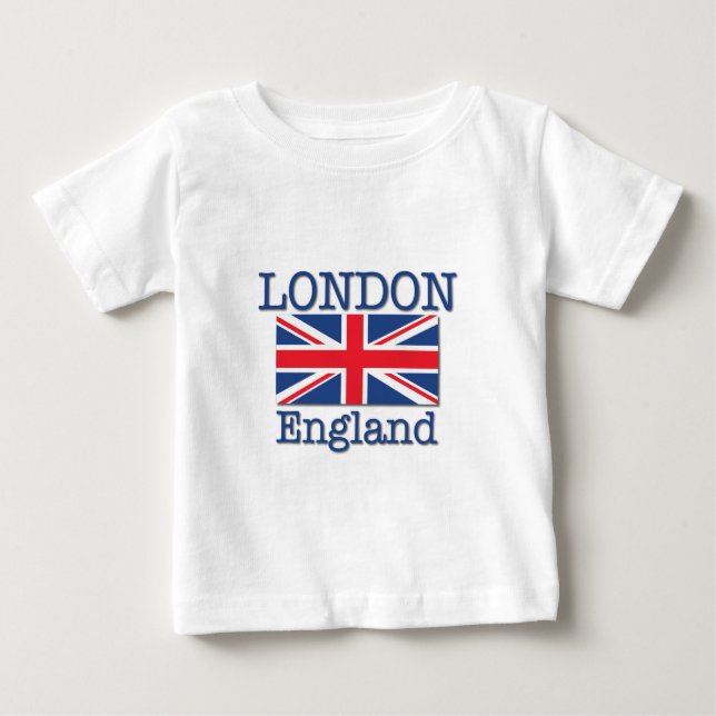 T-shirt Pour Bébé Londres et Union Jack (Devant)