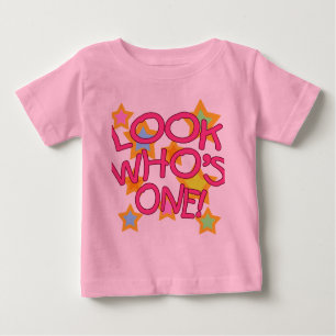 T-shirt Pour Bébé Look Who's One!