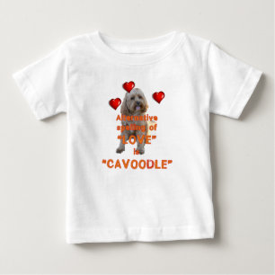 T-shirt Pour Bébé l'orthographe alternative de l'AMOUR est CAVOODLE