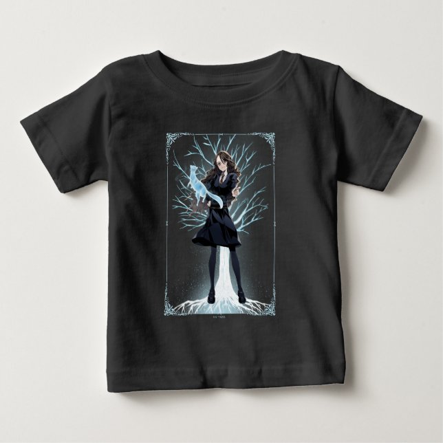 T-shirt Pour Bébé L'Otter Patronus d'Anime Hermione Granger (Devant)