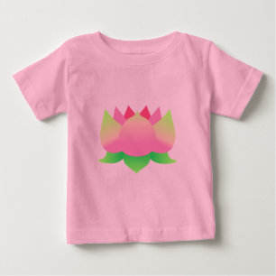 T-shirt Pour Bébé Lotus rose