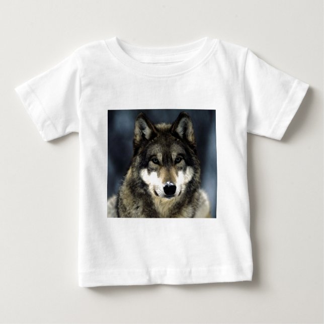 T-shirt Pour Bébé Loup (Devant)