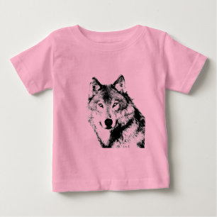 T-shirt Pour Bébé Loup