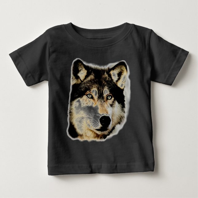 T-shirt Pour Bébé Loup motivationnel unique (Devant)