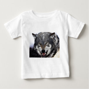 T-shirt Pour Bébé Loup sauvage
