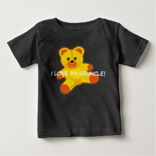 T-shirt Pour Bébé L'ours de nounours indique, "j'aime mon Gruncle "