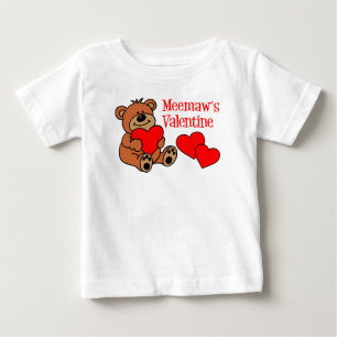 T-shirt Pour Bébé L'ours de Saint-Valentin de Meemaw