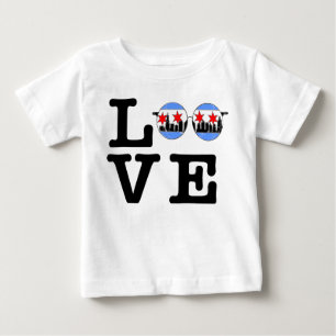 T-shirt Pour Bébé LOVE chicaGOggles baby shirt