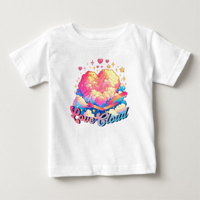 T-shirt Pour Bébé Love Cloud (Devant)