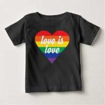 Love is Love Pride Coeur Baby Shirt