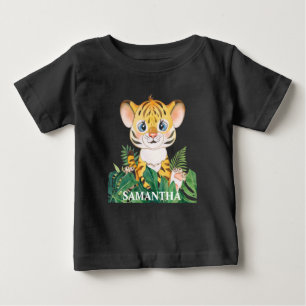 T-shirt Pour Bébé love Wildlife Tiger Baby