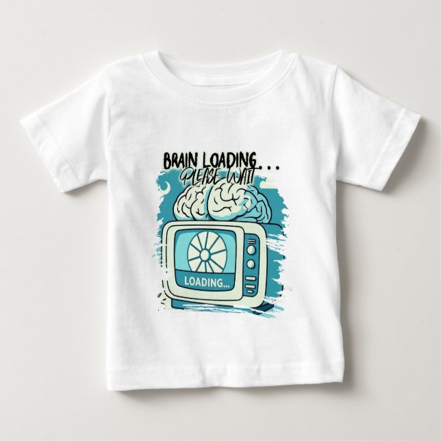 T-shirt Pour Bébé lovely brainloading design (Devant)