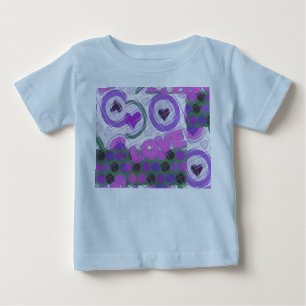 T-shirt Pour Bébé Lovely Love Heart Motif Art Imprimer