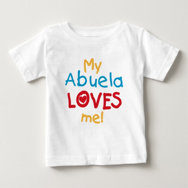 T-shirt Pour Bébé LOVESMEabuela (Devant)