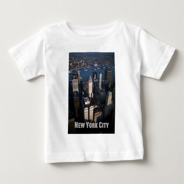 T-shirt Pour Bébé Lower Manhattan New York (Devant)