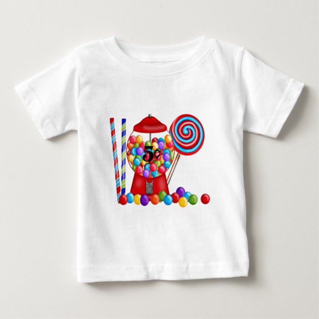 T-shirt Pour Bébé Lucette de sucrerie de machine de Gumball (Devant)