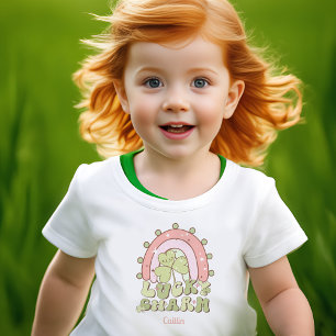 T-shirt Pour Bébé Lucky Charm St. Patrick's day Fille personnalisée