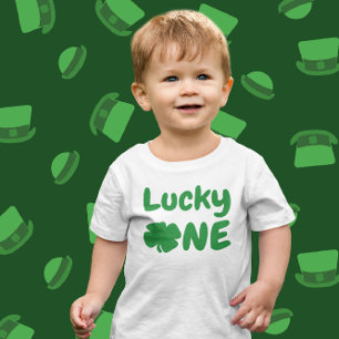 T-shirt Pour Bébé Lucky One St Patrick's Day 1er anniversaire