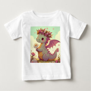 T-shirt Pour Bébé Luminexa (Un dragon plein de poutres solaires)