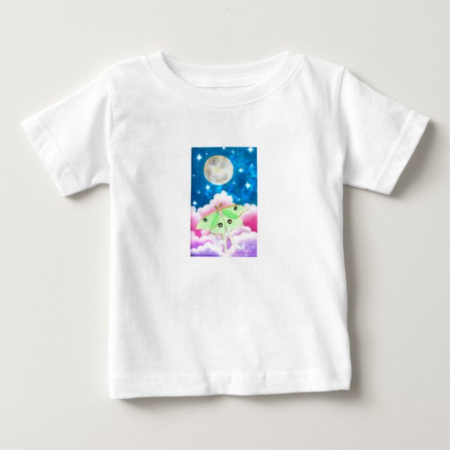 T-shirt Pour Bébé Luna Moth Baby (Devant)