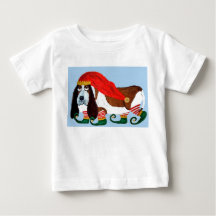 Lutin Basset Hound de Noël