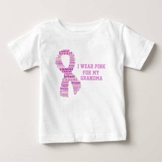 T-shirt Pour Bébé lutte contre le cancer du sein (Devant)